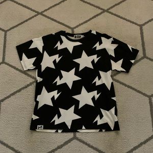 Bape Relaxed STA Pattern tee 'Black'